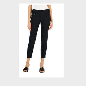 Alfani Black Pull On Tummy Control Stretch Ankle Pant 14P
